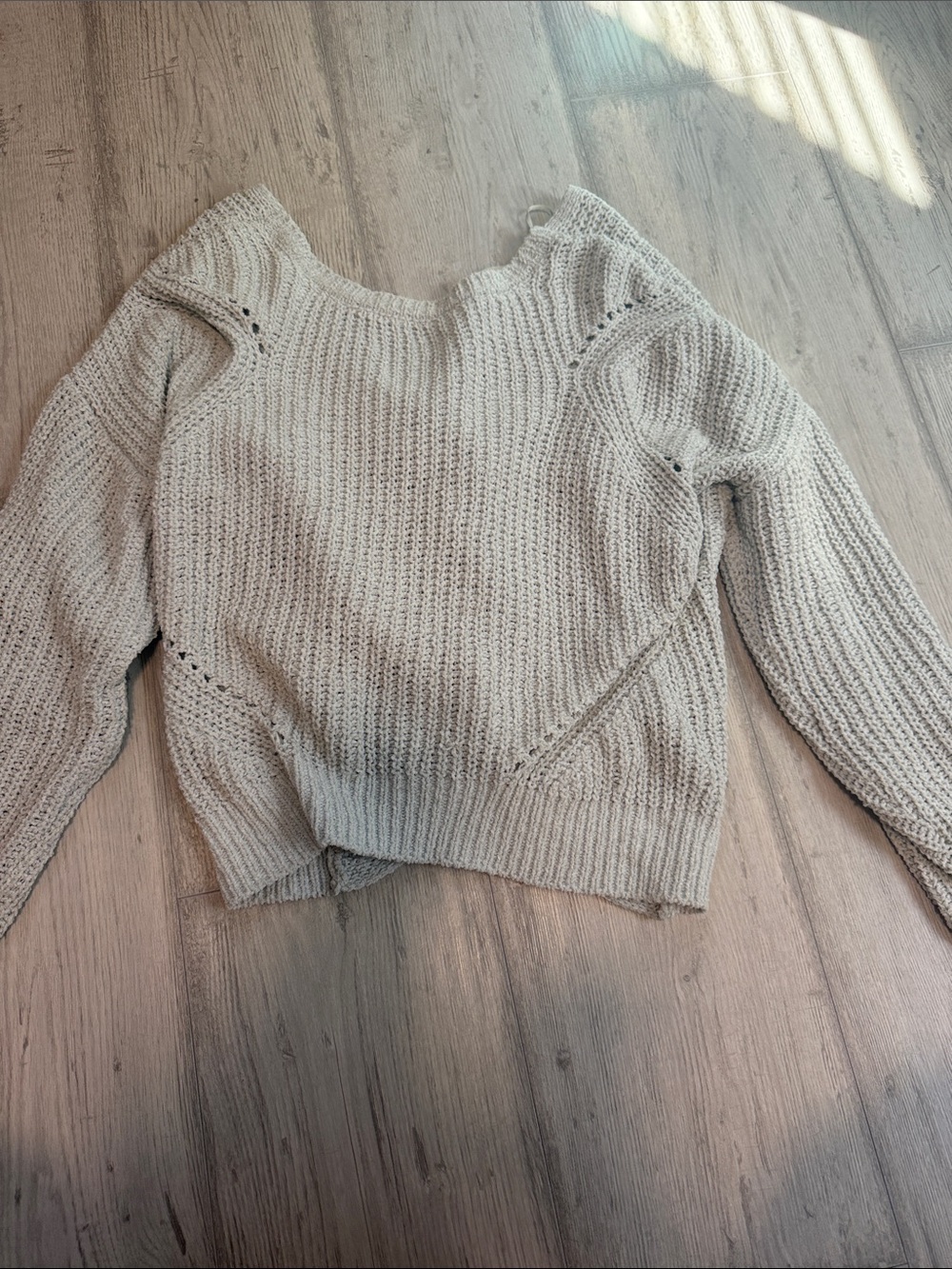 Off-the-Shoulder Knit Sweater